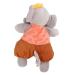 Soft Plush Newborn Cuddly Toy - Sensory Elephant Doll with Bite Ring for Baby Sleep & Comfort - Buy Online on GoSupps.com