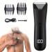 RVEYi Trimmer for Men - Waterproof Ball Trimmer with Light & Ceramic Blade Wet & Dry Body Groomer for Pubic/Body/Groin Rechargeable Electric Shavers No Nicks Gifts for Him Dad