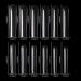 504 Pcs Upgrade 3XL Tapered Square Full Cover Nail Tips - Clear XXXL Extra Long Straight Tips for Acrylic Nails - EJIUJIUO No Curve Nail Tips - 12 Sizes Included - Buy Online on GoSupps.com