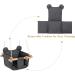 Secure Canvas & Wooden Baby Swing Seat Chair - Indoor/Outdoor Hammock for Kids 6-36 Months - Gray/Grey - Buy Online on GoSupps.com