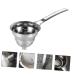 Zerodeko Oil Strainer Funnel Canning Funnel 3 Pcs Oil Spill Soy Sauce Stainless Steel Grease Filter Spoon Stainless Steel Funnel 25X9.1X8CMx3pcs Silverx3pcs - Buy Online on GoSupps.com
