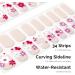 NAILOG Semi Cured Gel Nail Strips 34 pcs Salon-Quality Gel Nail Stickers Long Lasting Nail Wraps for Women with Soft Gel Finish Florid - Buy Online on GoSupps.com