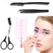 KARLOR Eyebrows Stencils Brow Trimmer Tool set 8 eyebrow templates 3 eyebrow trimmer set eyebrow scissors with Comb shavering eyebrows tweezers brows trim tool set for beginners