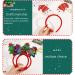 xbiez Mistletoe Headband for Christmas Head Boppers Headwear Hair Hoop for Halloween Christmas Headpiece Party Supplies Magenta - Buy Online on GoSupps.com