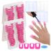 52 Pc Nail Art Nail Spill Proof Protector Tools Nail Polish Protectors for Fingers DIY Manicure Reusable Soft Plastic Nail Polish Stencil 144 Pcs French Sticker Curve For Natural Nails Clip(196 PCS)