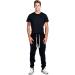 PROGO USA Men's Casual Fleece Jogger Sweatpants - Medium Black - Buy Online on GoSupps.com