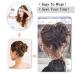 Hair Part Hair Tie - Messy Bun Scrunchy Extensions for Curly & Wavy Hair (#2/30 Natural Black & Light Brown) - Buy Online on GoSupps.com