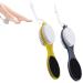 2Pcs Cleaning Pumice Stone 4 in 1 Foot Scrubber with Pumice Stone Sandpaper File Stainless Steel Remove Dead Skin Easily Removing Dead Skin Heels for Both Dry and Wet Feet Foot Care