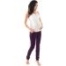Purpless Maternity Pregnancy Over Bump Support Joggers - Comfortable Plum Trousers for Pregnant Women - Buy Online on GoSupps.com