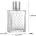 PUNELE 100ml Perfume Bottle Portable Clear Travel Refillable Glass Empty Bottle Fashion Frosted Sprayed Electroplated Suitable for Home Travel Vacation (Assorted Color) - Buy Online on GoSupps.com