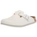 Birkenstock Men's Boston SFB Sandals 4-4.5 Narrow Women/2-2.5 Narrow Men White