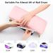 Ergonomic Microfiber Leather Nail Arm Rest - Soft Cushioned Hand Rest for Nail Techs | Detachable Pink Manicure Accessories - Buy Online on GoSupps.com