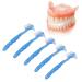 Professional 5-Part Press Brush Toothbrush Set for Cleaning False Teeth | Ideal Prosthesis Care - Buy Online on GoSupps.com
