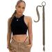 Ponytail Extension Braid Long Braid Ponytail Extension with Hair Tie 80CM Long Straight Wrap Around Ponytail Hair Extensions Natural Soft Synthetic Hairpieces for Women dark brown - Buy Online on GoSupps.com