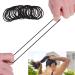 Elastic Hair Bands 2mm (50 Pieces) - No Metal Ponytail Holders for Women, Men, Kids - Black - Buy Online on GoSupps.com