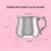 Krysaliis Silver Plated Bulge Baby Cup with Victorian Handle | Engravable Personalized Keepsake Gift | Premium Gift Box - Buy Online on GoSupps.com