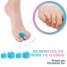 Roser Rose Hallux Toe Spreader - 8 Pieces Gel Separator for Bunion & Hammer Toe Correction | Silicone Hallux Valgus Relief (Blue) - Buy Online on GoSupps.com