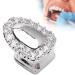 Shop Bling Teeth Accessories for Halloween & Hip-Hop Fashion Stylish Brass Galvanization with Solitaire Portal Diamond Silver - Buy Online on GoSupps.com