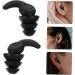 Buy Moldable Silicone Earplugs for Sleep & Study - Reusable Sound Insulation | Black - 1 Pair - Buy Online on GoSupps.com