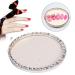 Nailart display nail polish color card plates fashion -all alloy nail art plates.