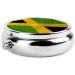 Old Jamaican Flag Portable Metal Pill Box | Round 3-Compartment | Travel-Friendly Design for Small Pills - Buy Online on GoSupps.com
