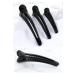12 Large Duck Hair Clips Set for Hairdressing - Black Crocodile Clamps for Salon & Sports - 3 Sizes Included - Buy Online on GoSupps.com