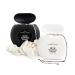 Brow Mapping String Set - 2 x 10m black and white - 10 latex finger protection caps - eyebrow mapping string for PMU microblading eyebrow color & henna brows black & white