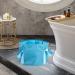 Portable Foot Massager & Soaking Basin | Foldable Travel Foot Bath 30x30cm - Blue - Buy Online on GoSupps.com