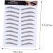 SOESFOUFU Authentic Eyebrows 4pcs Eyebrow Stickers Waterproof Stickers Semi Permanent Eyebrows Eyebrow Stencils 4d Modify Mold - Buy Online on GoSupps.com