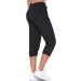 BALEAF Women's Hiking Cargo Capris - Water Resistant UPF 50 Outdoor Pants with Zipper Pockets - Black - Large - Buy Online on GoSupps.com