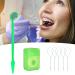 Orthodontic Braces Cleaning Kit - Portable Dental Travel Set with Interdental Brush, Dental Wax, Floss, Toothbrush Box - Green - Buy Online on GoSupps.com