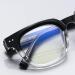 Kachawoo Aketat Anti Blue Light TR90 Retro-Korean Glasses | Stylish Blue-Ray Blocking Eyewear in Black Clear Frame - Buy Online on GoSupps.com