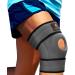 Sparthos Knee Brace - Relieves ACL  MCL  Torn Meniscus Tear  Arthritis Pain - Open Patella Design with Dual Stabilizers - Compression Support Knee Brace  Plus Size Fit - For Men and Women (XXL) Gray/Black XX-Large