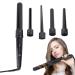 Curling Iron Wand Set | Hair Electric Styling Wands | Adjustable Temperature Hair Styling Accessory Gifts for Women Girls Mothers Girlfriends Wives and Lovers Tangchen