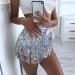 Kakaco Women's Sparkly Belly Dance Sequin Fringe Party Skirt - A-silver - Buy Online on GoSupps.com