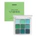 GEUGECY Glitter Green Eyeshadow Palette With 9 Matte And Pearlescent Shades Green Christmas Makeup - Eyeshadow Highly Pigmented Shimmer Matte Eyeshadow Makeup Palette For Eye Makeup