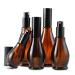 Empty Refillable Amber Glass Spray Bottles 100ml - Black Atomizer & Dust Cap for Cosmetics Perfumes & Essential Oils | International Shipping - Buy Online on GoSupps.com