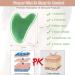 Uraqt Gua Sha Massage Tool - 2 Natural Jade Boards for Spa Facial Care & Anti-Aging | Green Scraping Stones for Wellness - Buy Online on GoSupps.com