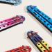 Butterfly Training Comb Comb Trainer Stainless Steel Unsharpened Slice Butterfly Training Comb for Beginner Practice Swords Training Tool Dark Blue - Buy Online on GoSupps.com