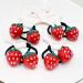 Yuanxue Elastic Hair Ties Set - 20Pcs Cute Cartoon Strawberry Hair Bands for Girls - Buy Online on GoSupps.com