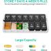 TookMag Weekly Pill Organizer - 2 Times a Day AM PM Pill Box - Large Capacity 7 Day Pill Case for Pills/Vitamins/Supplements - Quick-Refill and Easy to Fill - Black - Patent Registered - Buy Online on GoSupps.com