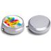 Colorful 3 Compartment Travel Pill Box - Portable Medicine Organizer for Handbag & Pocket - Beach Ball & Flip Flops Design - Buy Online on GoSupps.com