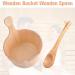 Sauna Bucket and Ladle Set - 4L Wood Sauna Barrel | Traditional Sauna Pail with Handle | Wooden Sauna Bucket | Bathing Accessories for Sauna Steaming Room Bathroom Home - Buy Online on GoSupps.com