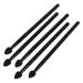 AUTSUPPL 5pcs Silicone Eyeshadow Brush Eye Shadow Applicator Eye Shadow Brush Makeup Lipstick Black Aluminum 13x1cm Black