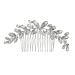 Bridal Wedding Hair Comb Bridal Hair Comb Rhinestone Hair Hair Insert Comb Wedding for Women and Girls 10x5cm Silver