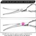 Professional Curved Dog & Cat Grooming Scissors Set - Pink Stainless Steel with Pet Comb | International Shipping - Buy Online on GoSupps.com