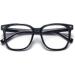 Shop Oversized Blue Light Blocker Glasses for Women | Square Computer Eyeglasses to Reduce Eye Strain - Black - Buy Online on GoSupps.com