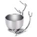 PerPro Shaving Stand and Double Stainless Steel Design Shave Soap Bowl - Forms Thick and Foamy Lather Quickly,Unbreakable and Rust Resistant for Smooth Wet Shaving Shaving stand - Bowl