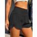 BMJL Women's High Waisted Running Shorts with Pocket - Black, Medium - Buy Online on GoSupps.com