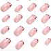 Justotry 24 Pcs Leopard Short False Nails - Pretty Pink French Press on Nails Square White Pattern with Nail Glue - Women's Squoval Fake Nails for Nail Art - Buy Online on GoSupps.com